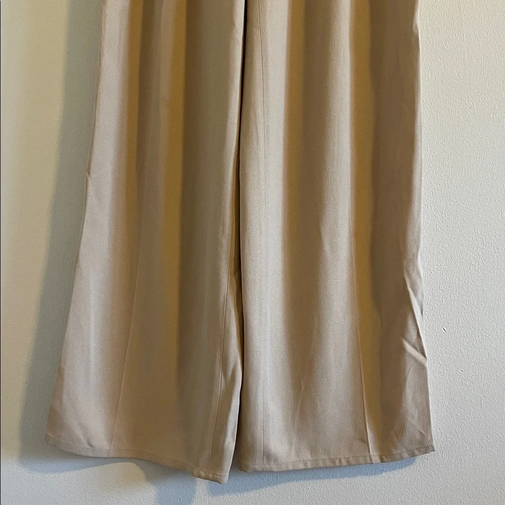 Sonia‎ Rykiel Wide Leg Trousers Pants Women’s Size Small Pleated High Rise Beige